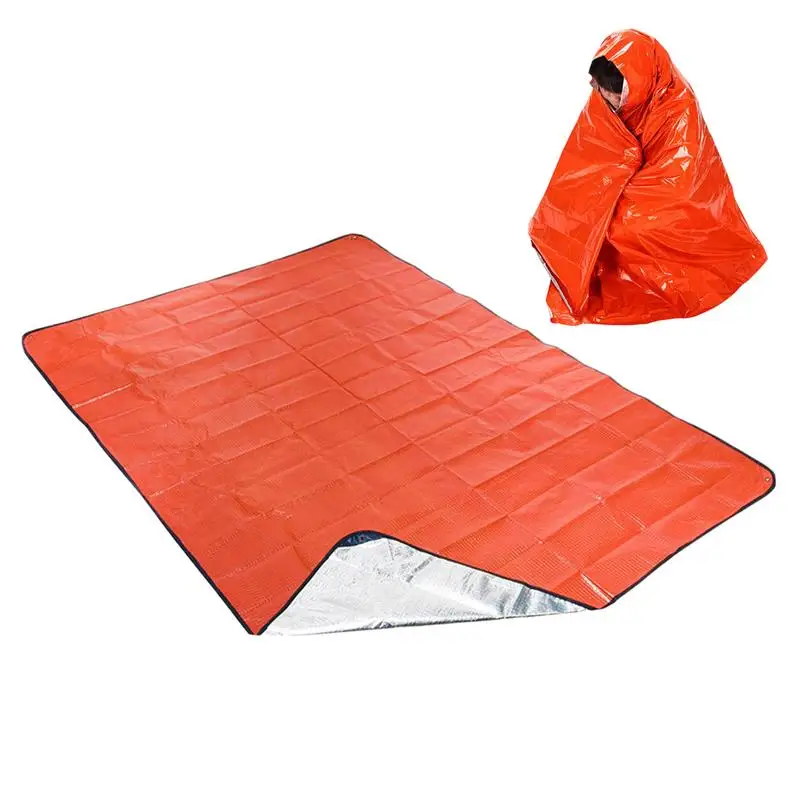 

Survival Blanket Waterproof Blanket For Camping 59x82 Inch Thermal Reflective Tarp For Hiking Climbing Outdoor Survival Gear