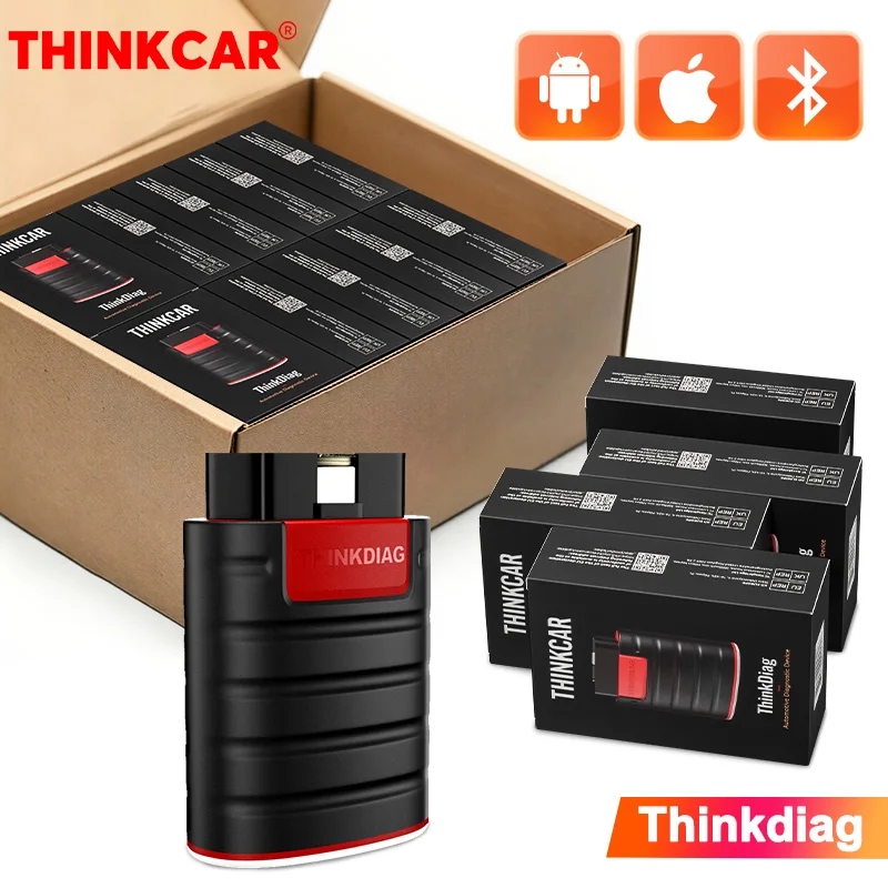 Lecteur de code OBD2 Thinkdiag Bluetooth, outil de diagnostic bidirectionnel complet du système, lecteur de code de niveau OE avec fonction ECU, 15+ fonctions de réinitialisation