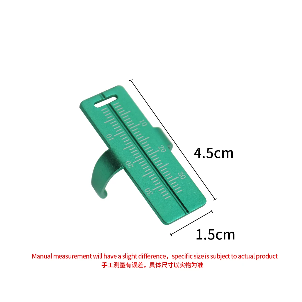 Tandheelkundig instrument Aluminium Kleurrijke Tandheelkunde Ring Liniaal Wortelkanaalbehandeling Meetinstrument voor Endodontische