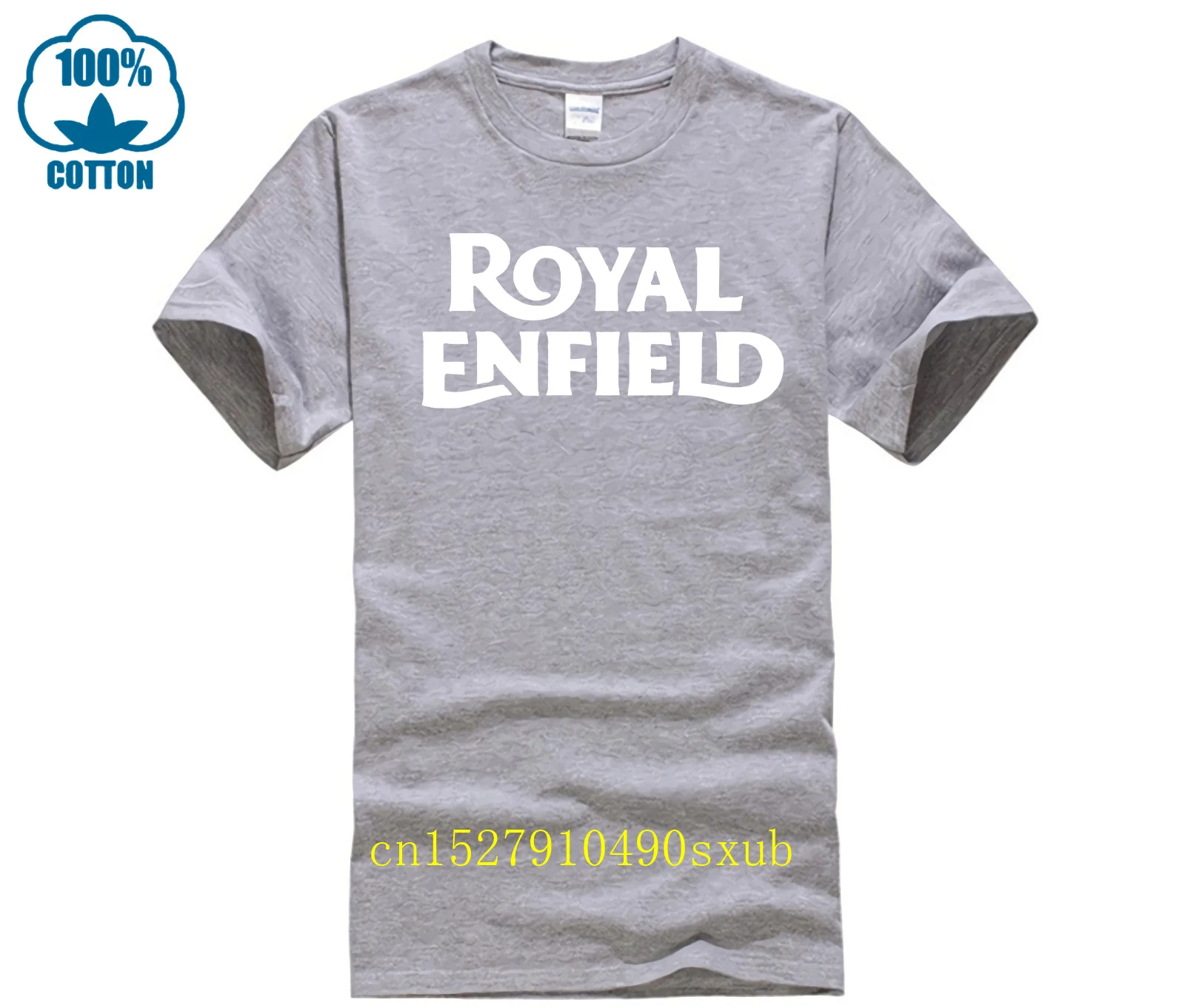 Una delle magliette da uomo per moto retrò britanniche Royal Interceptor Fashion Enfields T Shirt