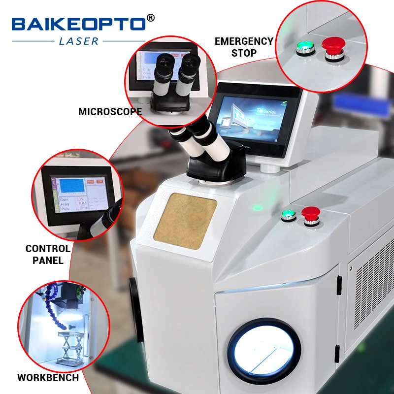 BK-CJW200C 200W Jewelry Laser Welding Machine Laser Welder Repairing Machine for Pearls and Jewels Rings Necklace Gold Sliver