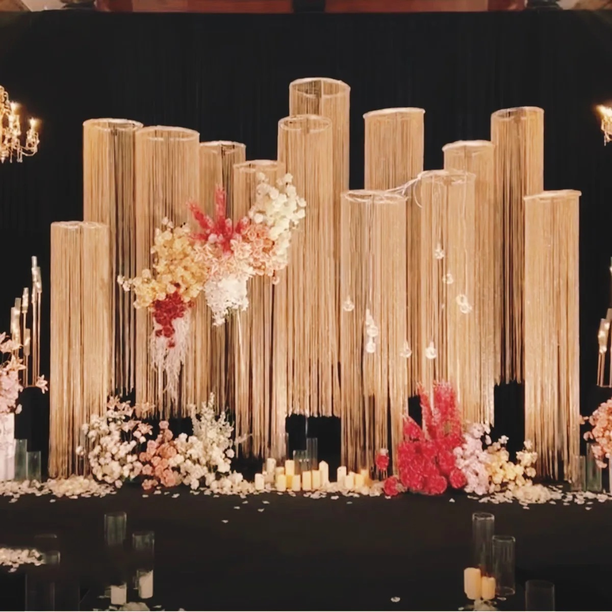 13pcs/set)Hot Sale Design Wedding Arch Metal Backdrop Stand Stage Wedding Party Event Decoration  569