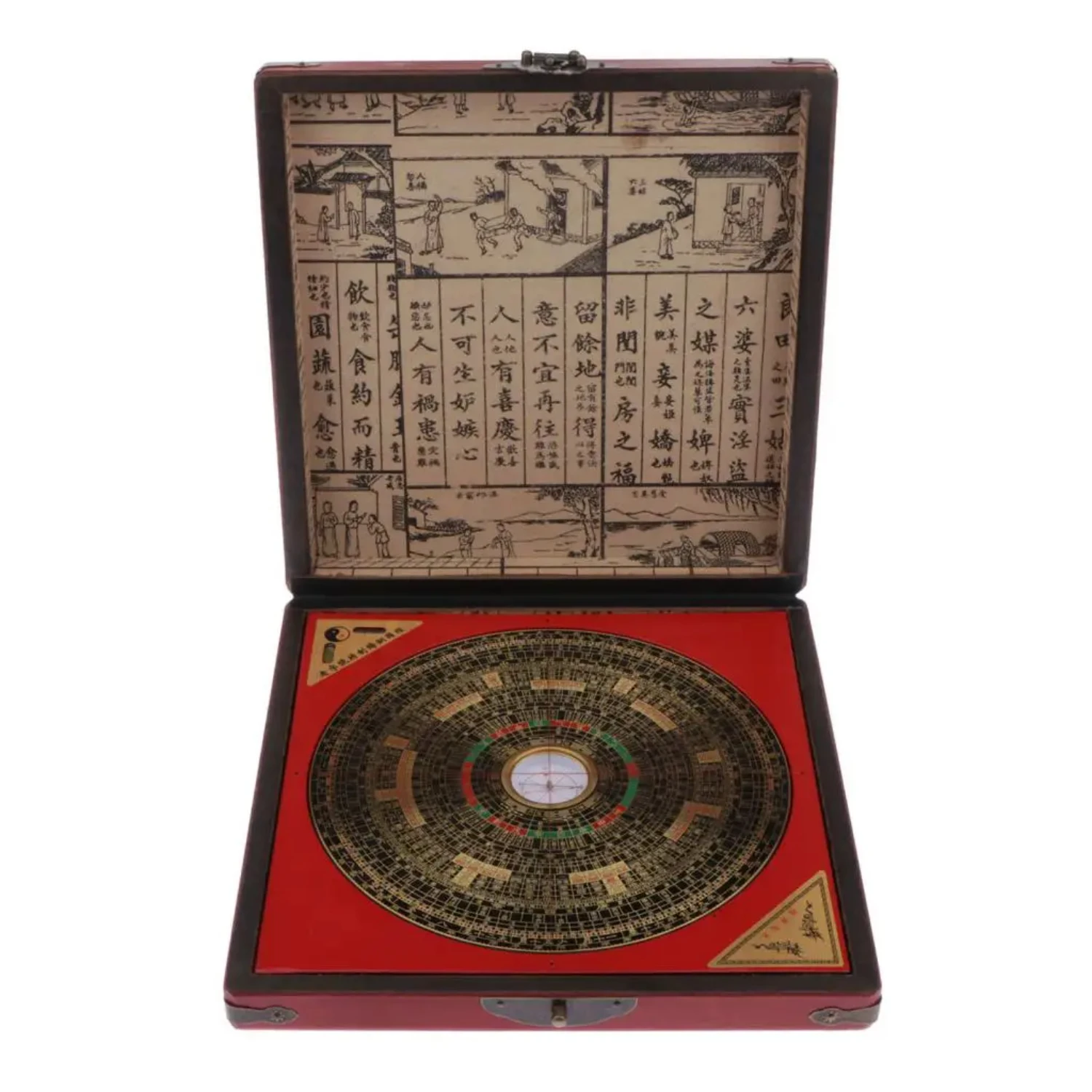 Classic Chinese Feng Shui Luo Pan Tool Ancient Compass Bring Good Luck Collectables, Compass Diameter  8inch