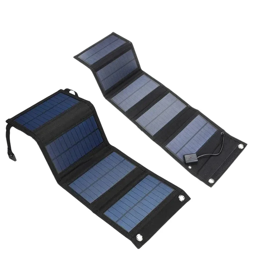 70/40W Foldable Solar Panel 5V USB Portable Battery Charger for Cell Phone Outdoor Waterproof Power Bank for Camping Accessories