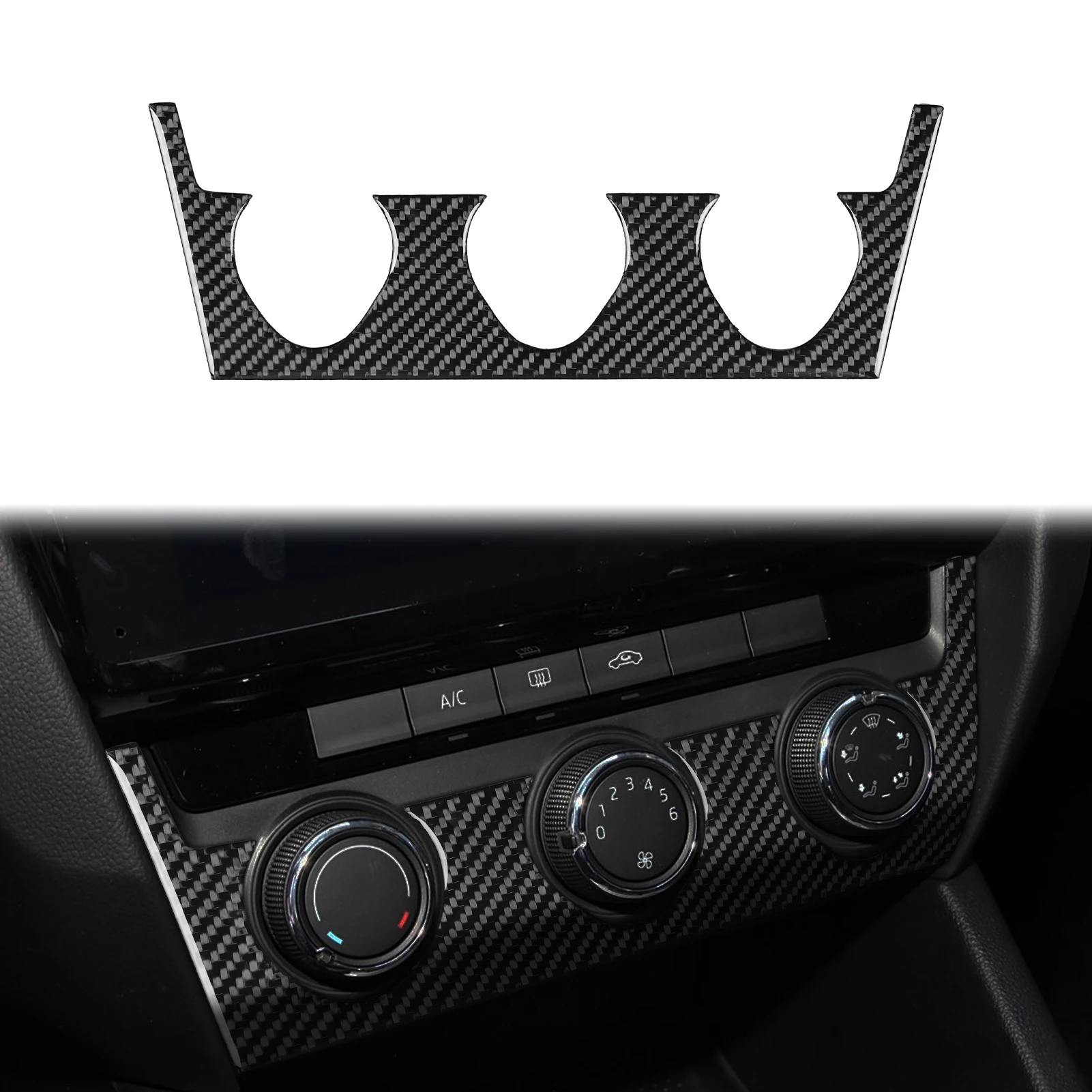 

For Skoda Octavia 2017 2018 2019 2020 2021 Soft Carbon Fiber Styling Protective Stickers Film Gear Panel Car Trim Accessories