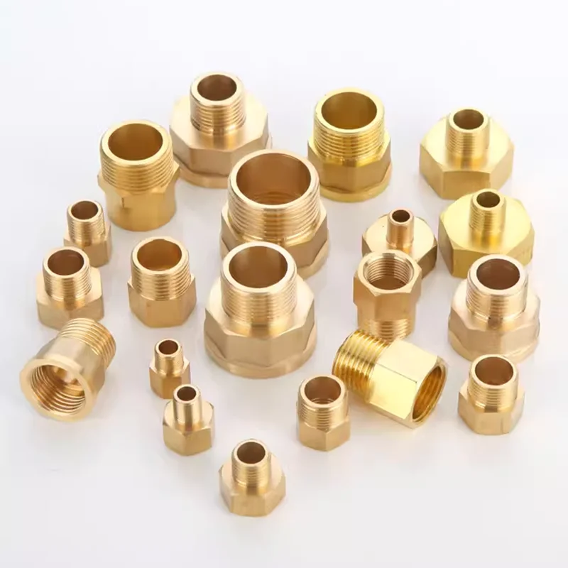 Produktbild von Messing Rohrverschraubungsadapter – 1/8, 1/4, 3/8, 1/2 Zoll BSP Innengewinde Auf M12–M22 Metrisches Außengewinde (z.B. 1/2 Auf M16x1,5)