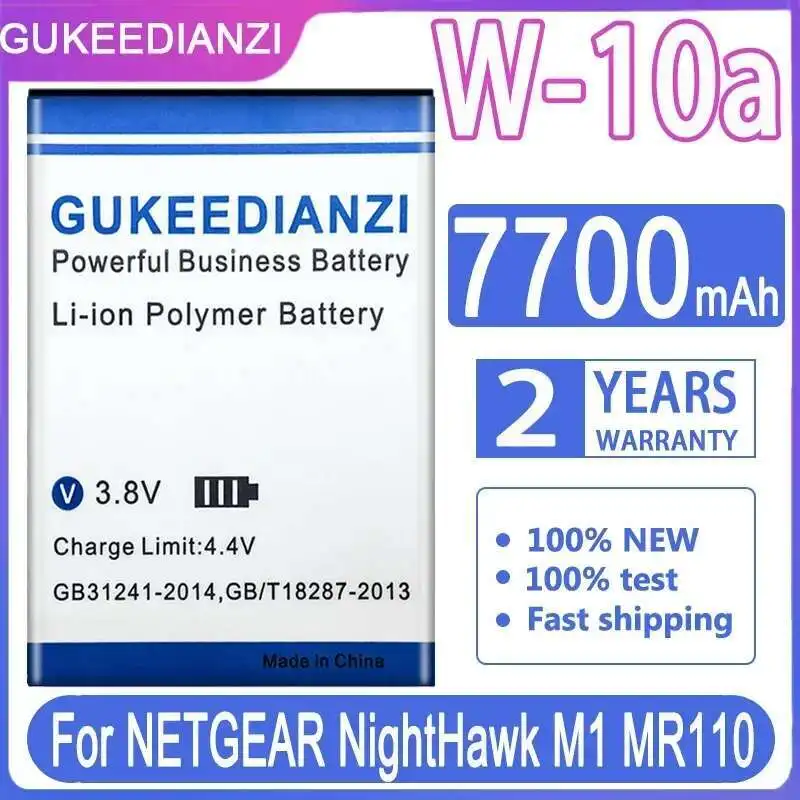 

Стабильная батарея маршрутизатора W-10A с надежной мощностью 7700 мАч для Netgear Nighthawk M1 MR110
