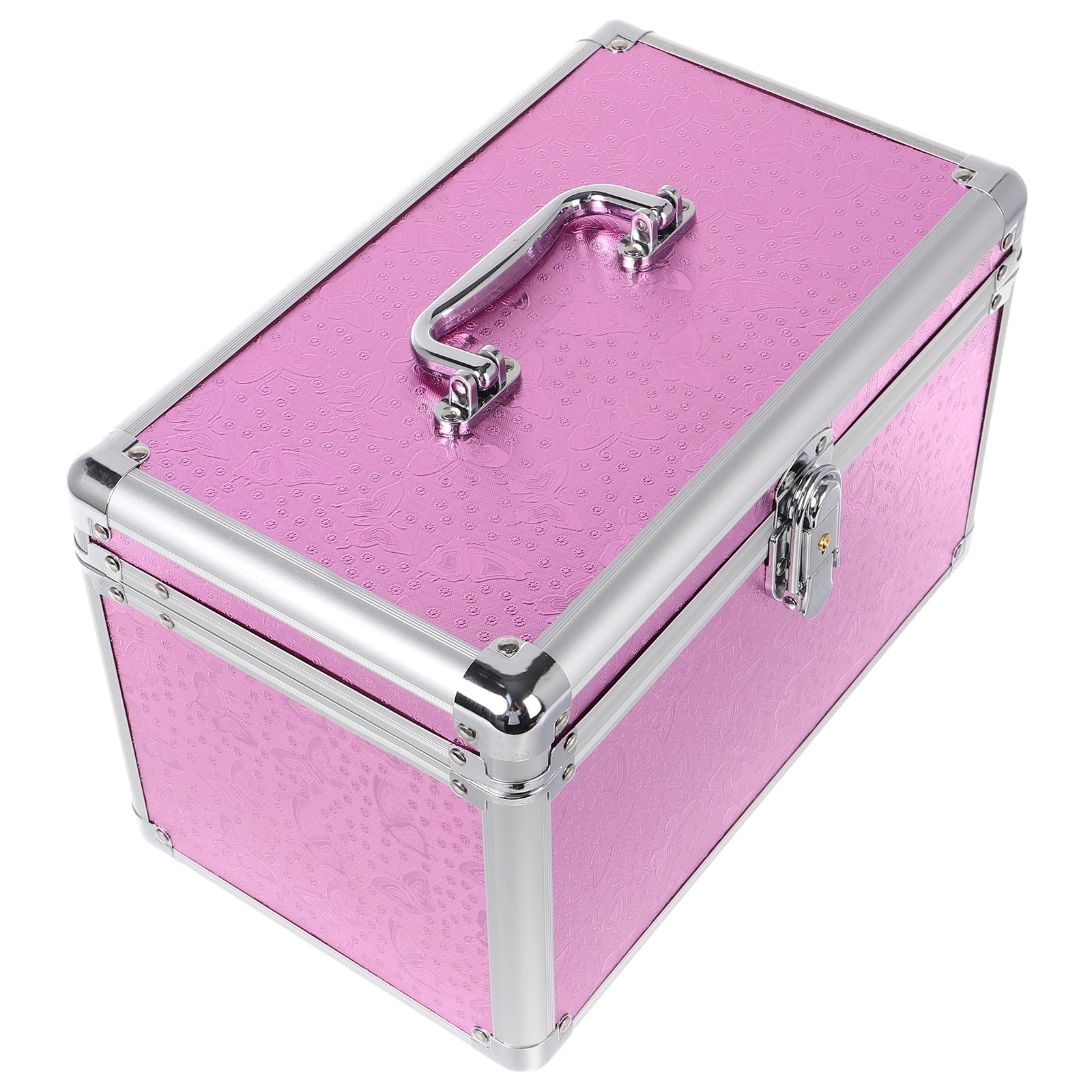 

Multi-Functional Aluminum Storage Holder Secure Lock Design Portable Medical Box for Travel Business Trip Home Use Metal Tote