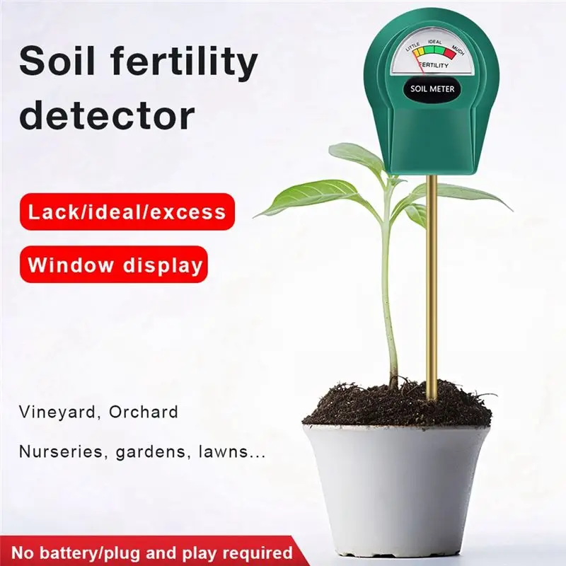 A84E-Soil Fertility Tester For Garden Nursery Potting Soil Nutrient Fertility Tester Essential Gardening Tool