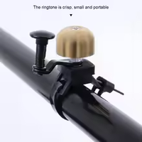 ROCKBROS 80dB Ultralight Copper Alloy Bike Bell Handlebar Plug Type Loud Safety Alarm Crisp Horn Cycling Accessories 자전거용품