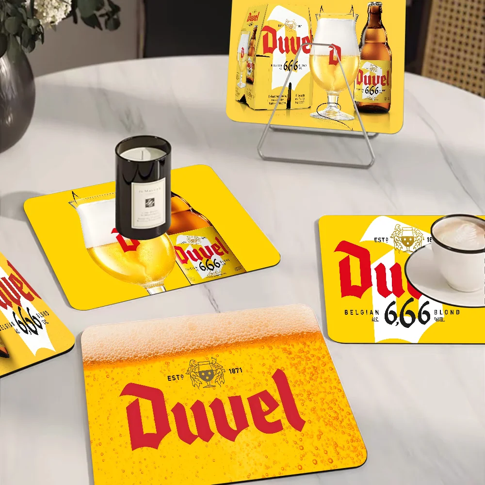 Duvel Beer Printed Dish Drying Mat Super Absorbent Coffee Drain Pad Tableware Quick Dry Rug Kitchen Dinnerware Placemat