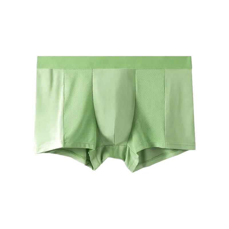 

Men Modal Underwear, Summer Thin Ice Silk Feel Seamless Antibacterial Breathable Boxer Briefs