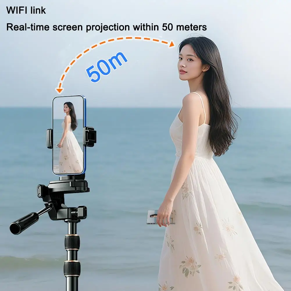 셀카 모니터 스크린, 브이로그 녹화용, 무선 마그네틱 폰 모니터, 후면 카메라 사용, IOS 및 안드로이드 기기용