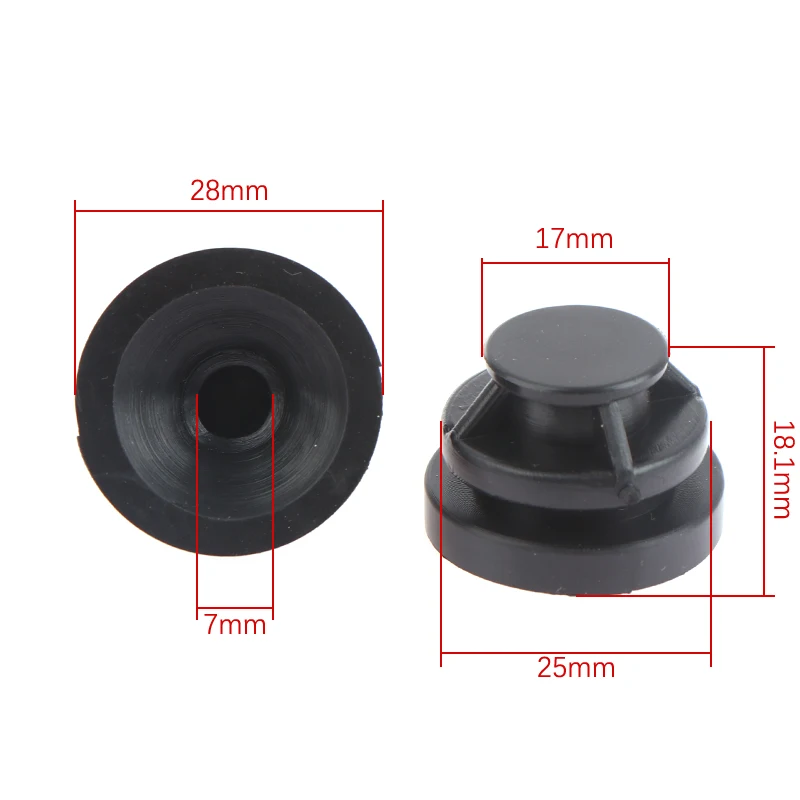 2 pezzi compatibile con Mazda Axela CX4 CX5 coperchio superiore del motore Trim passacavo in gomma supporto Bush Buffer Sleeve Pad Guard Plate Cushion