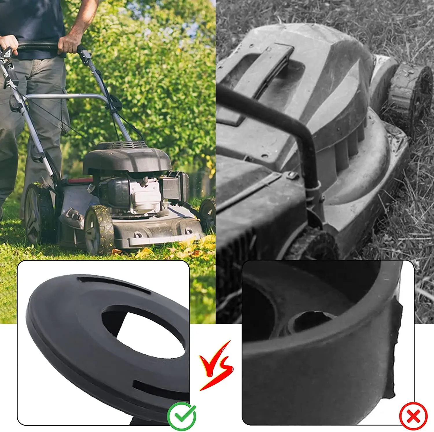 10 unidades/lote de tapas de cabezal de corte compatibles con STIHL FS48 FS52 FS55 FS66 FS70 FS74 FS76 FS130 FS200 FS250 FS350 FS450 FS550 recortadora