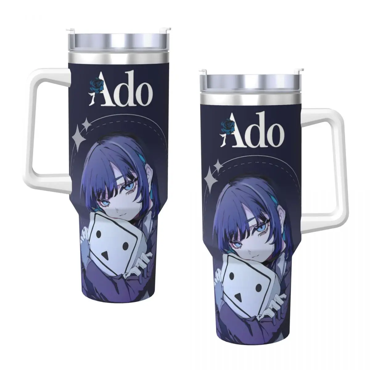 

Ado WORLD TOUR 2025 Hibana Stainless Steel Tumbler Driving Car Mugs 40oz Coffee Mug Heat Hot Drinks Milk Tea Water Bottle