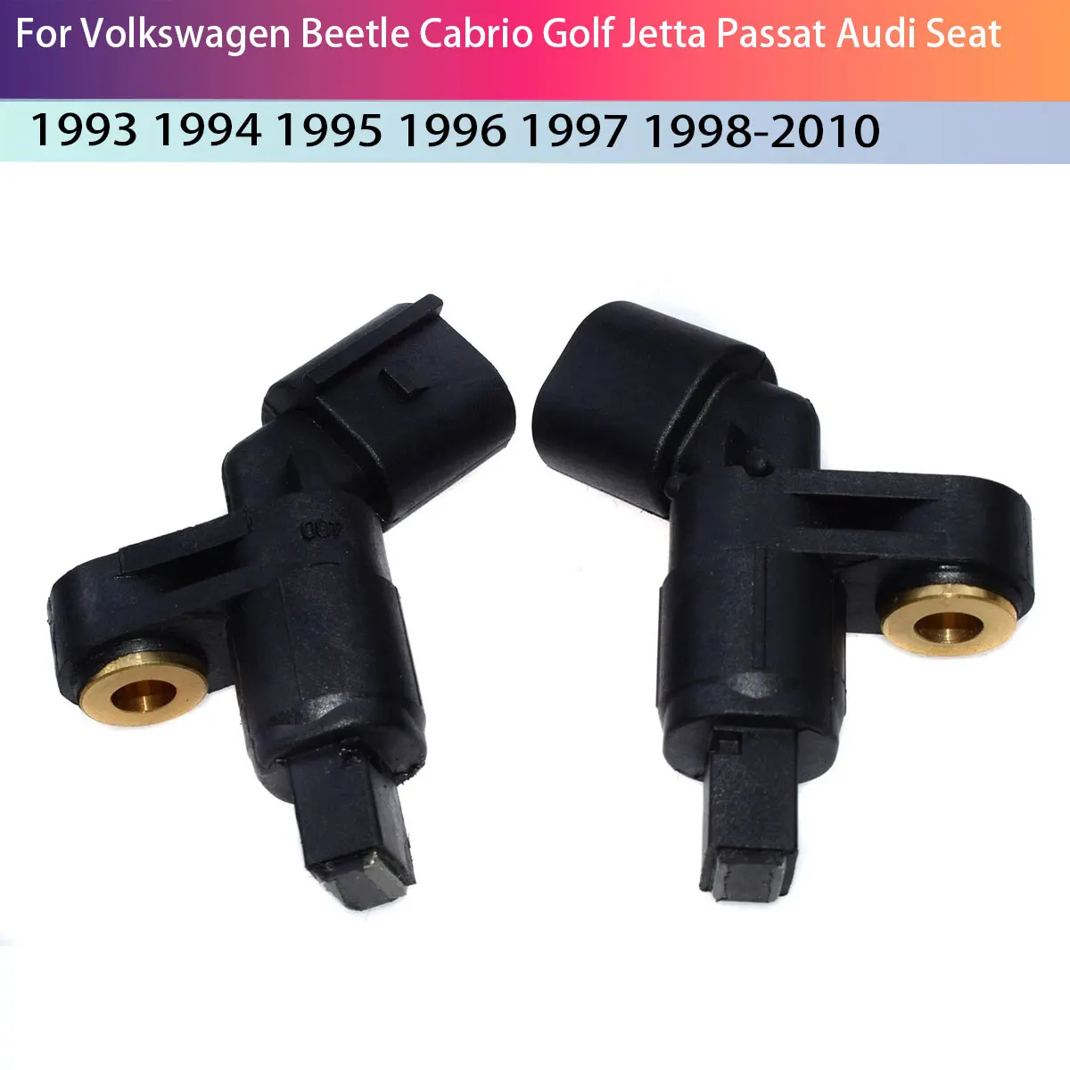 1J0927804 1J0927803 2 Pcs Wheel Speed Sensor for Volkswagen Beetle Cabrio Golf Jetta Passat Audi Seat CDL-13001A-1