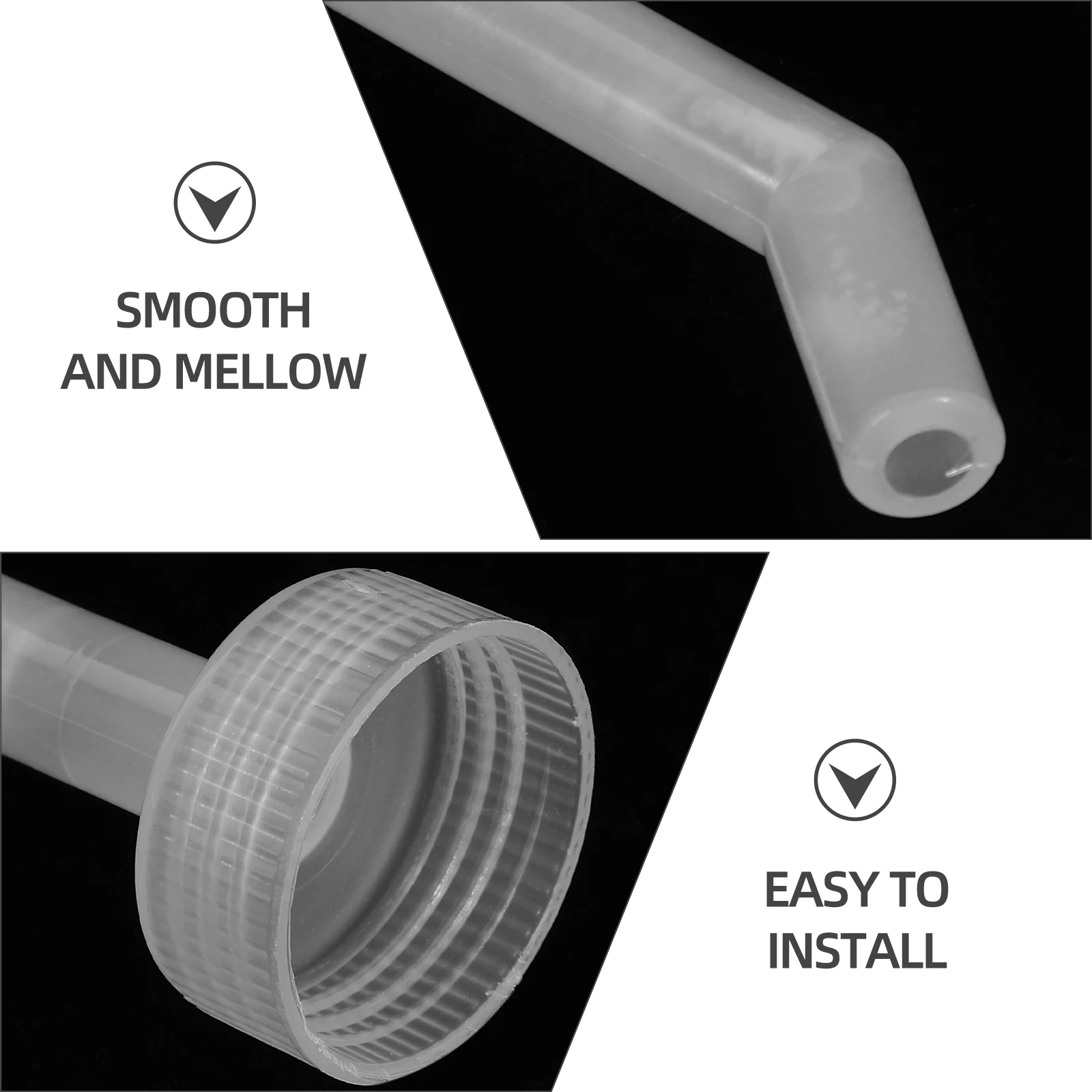 

2pcs Waterer Tubes Replaceable For Parrot Durable Pet Accessory Household Use Easy Assembly Long Lasting Gift For Lovers Bird