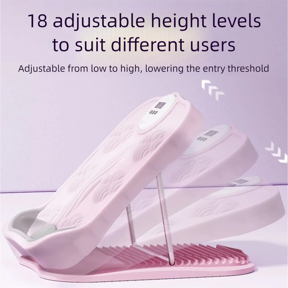 

Adjustable Calf Stretching Board 18 Levels Non-slip Leg Exercise Board with Digital Timer Triangular Structure