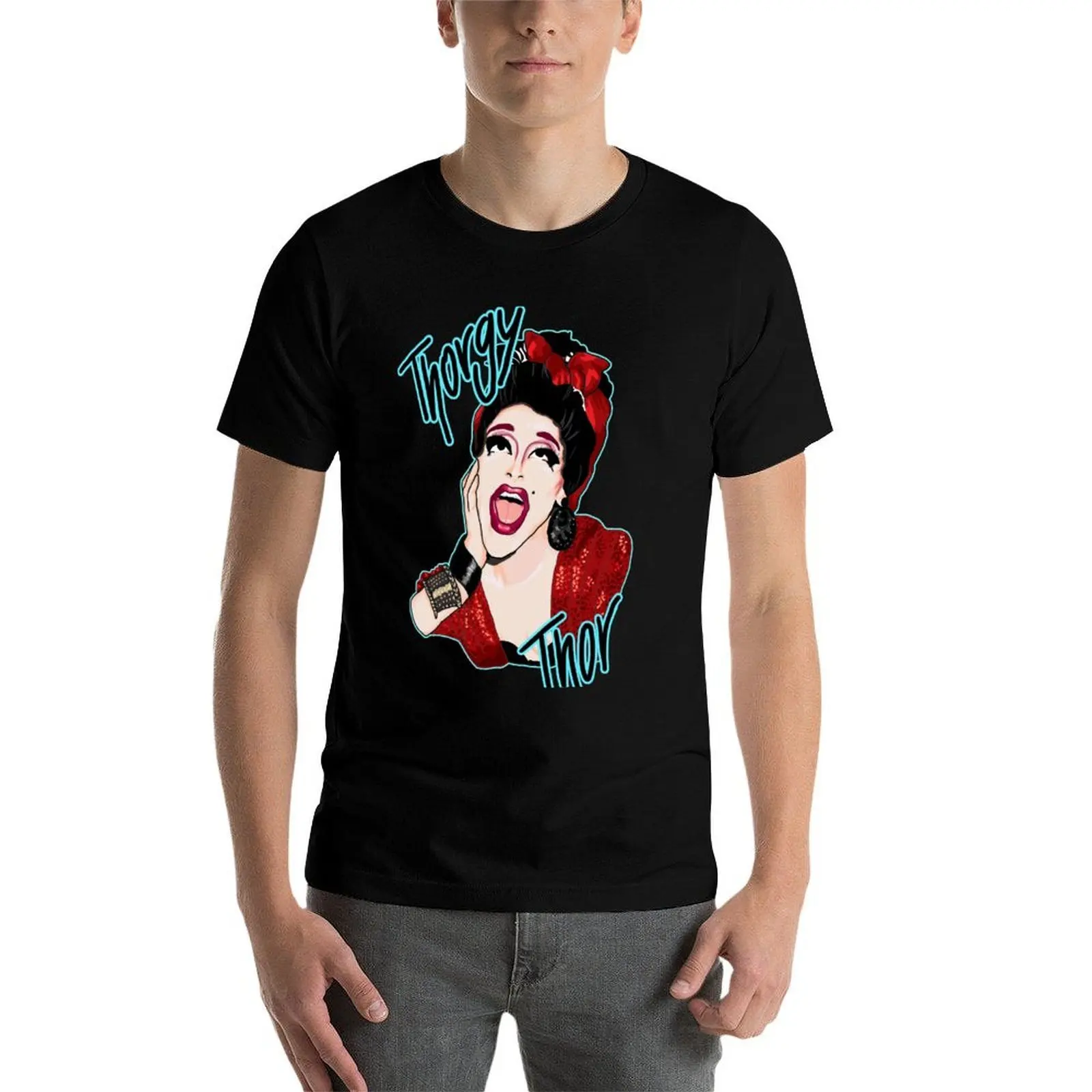Thorgy Thor T-Shirt Casual Minimalist Short Sleeve Top view 4