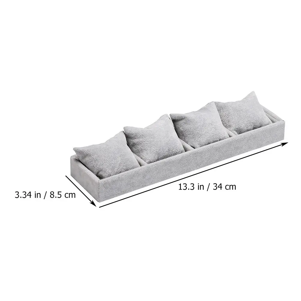 4-Slot Watch Display Box Luxury Watch Storage Box with Scratch-Resistant Interior for Watches Jewelry Bracelets Outdoor Travel