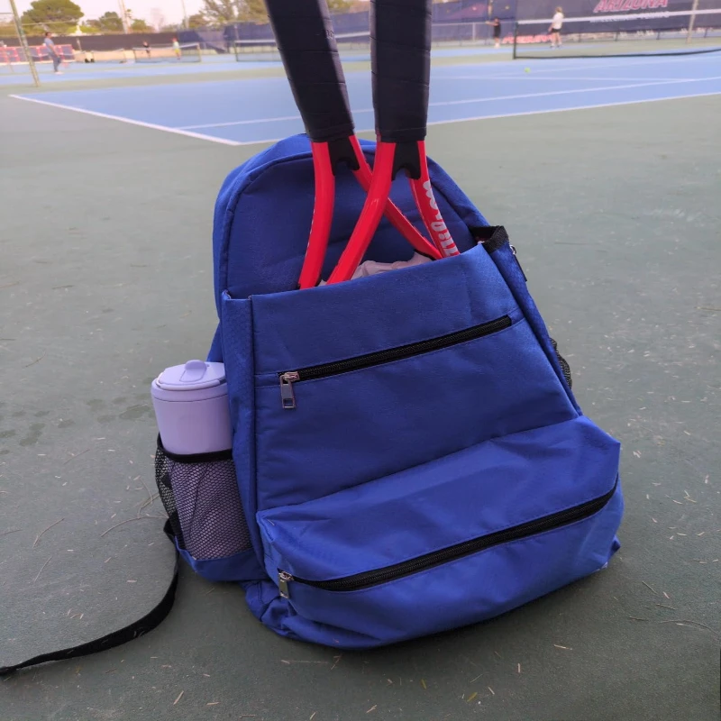 

Tennis Racket Backpack for 2 Rackets, Large Capacity Badminton Bags with Shoe Compartment, Laptop Backpack Sports Fitness Bag