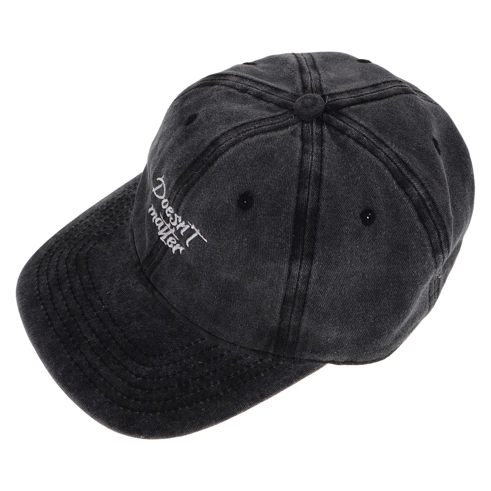 

Washed Baseball Cap Vintage Design Breathable Fabric Sunshielding Brim Unisex Women Mens Hats Dad Cap Cotton Adjustable