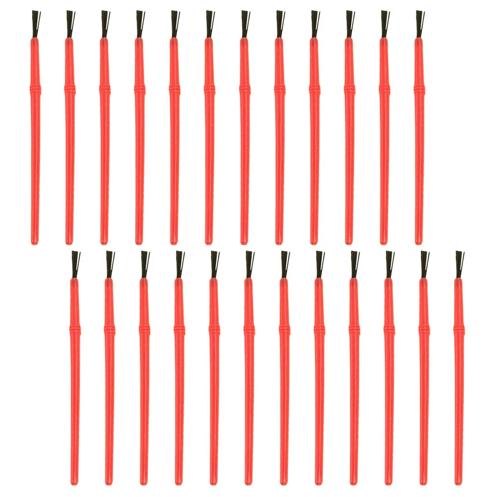 

100pcs Children Paint Brushes Kids Preschool Toddler Watercolor Artist Red Color Versatile Use Ideal Acrylic Oil Painting Craft