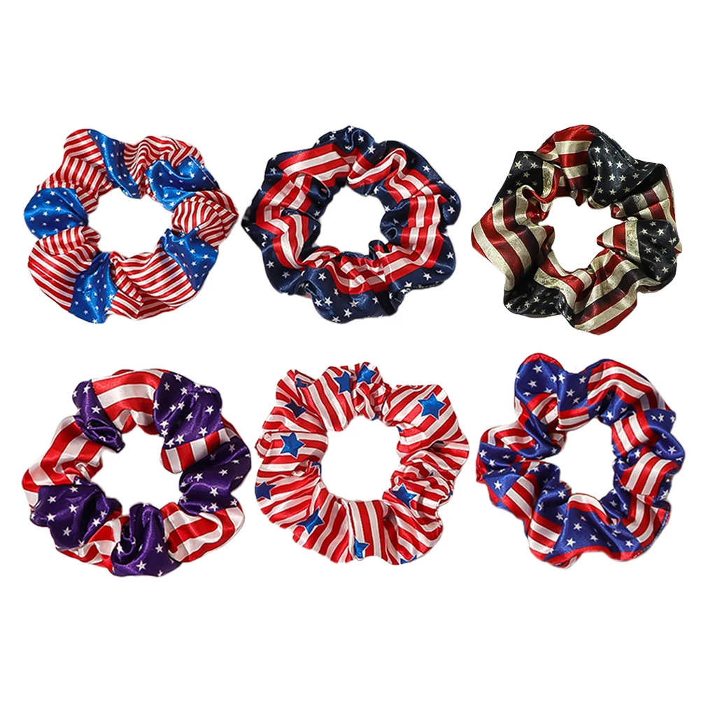 

6 Pcs Large Intestine Accessories Lightweight Smooth Texture Wonderful Gift Fashion Design Scrunchies Fix Girl Hair