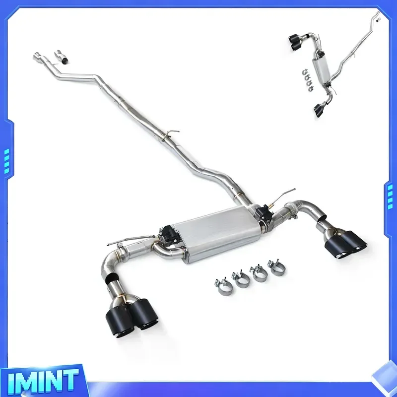 Valved SS304 Catback Exhaust Muffler System with Dual Mode Fit for 540 540i G30 G38 B58 3.0T 2015-2025 Performance