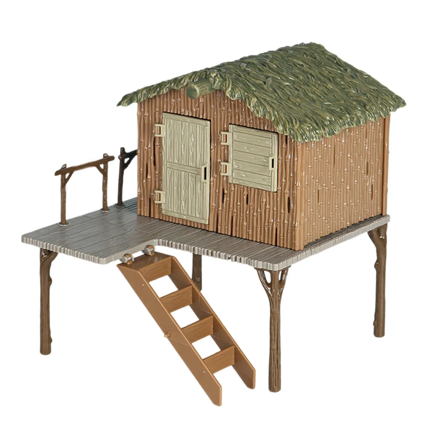 Farmhouse Building Toy Miniature for Shadow Box Projects Personalized Wooden Nursery Decor