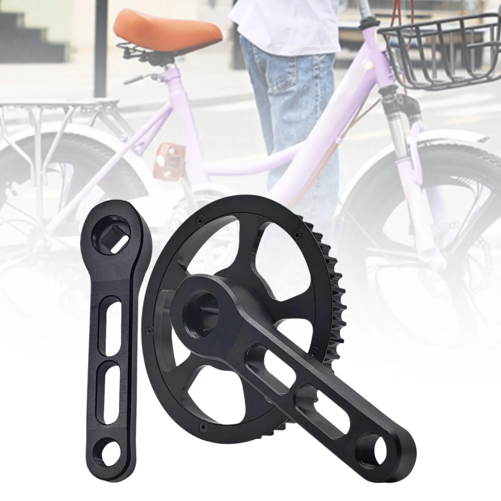 

Kids Bicycle Crankset Easy Installation Bicycle Crank Set for Riding Cycling