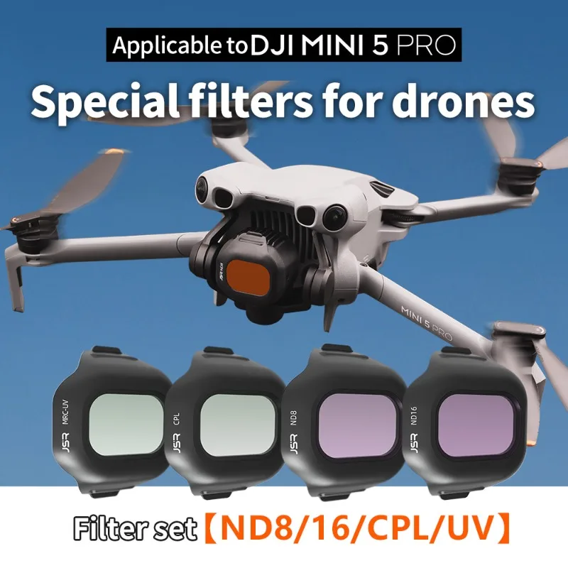Lens Filter for DJI Mini 5 Pro Drone Gimbal Camera Lens Filter Clasp Design Guard Quick-release Optical Glass for DJI Mini 5 Pro