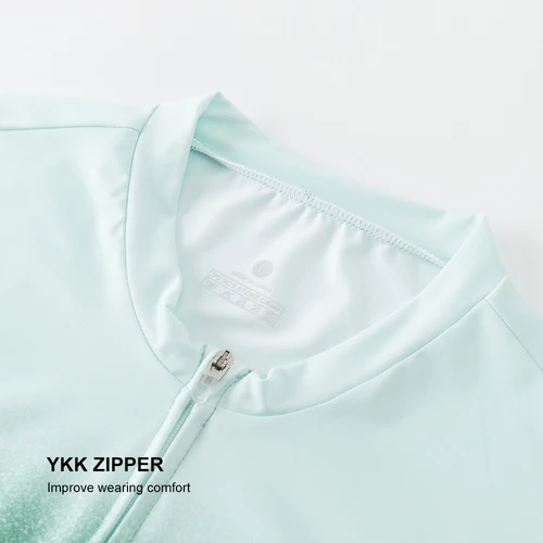 Imagen 2 del producto HISERWA-Camiseta de ciclismo para hombre, ropa de ciclismo de manga corta de verano, camiseta de equipo profesional para bicicleta de montaña y carretera con cremalleras Ykk, camisas transpirables