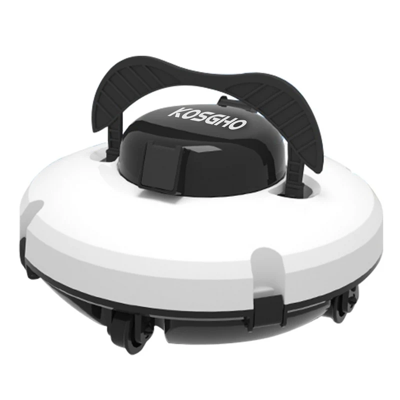 หุ่นยนต์ทําความสะอาดสระว่ายน้ํา เครื่องดูดฝุ่นสระว่ายน้ําพร้อมมอเตอร์คู่ ที่จอดรถด้วยตนเองสําหรับสระน้ําพื้นเรียบ