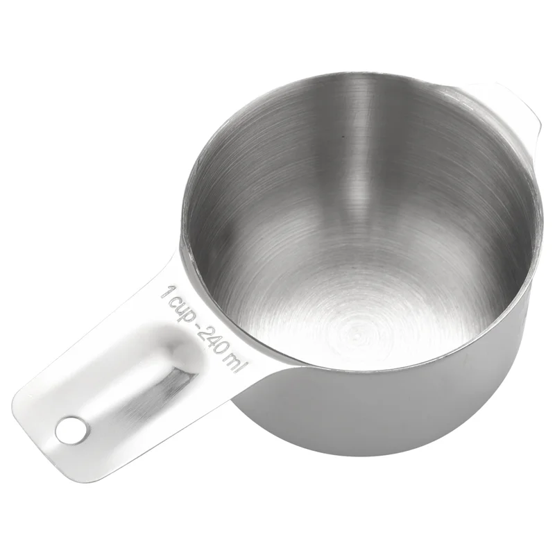 

Измерительные чашки ABGE с ложкой для кофе 1/8, металлический мерный стакан из нержавеющей стали, штабелируемый набор из 28 предметов с носиком