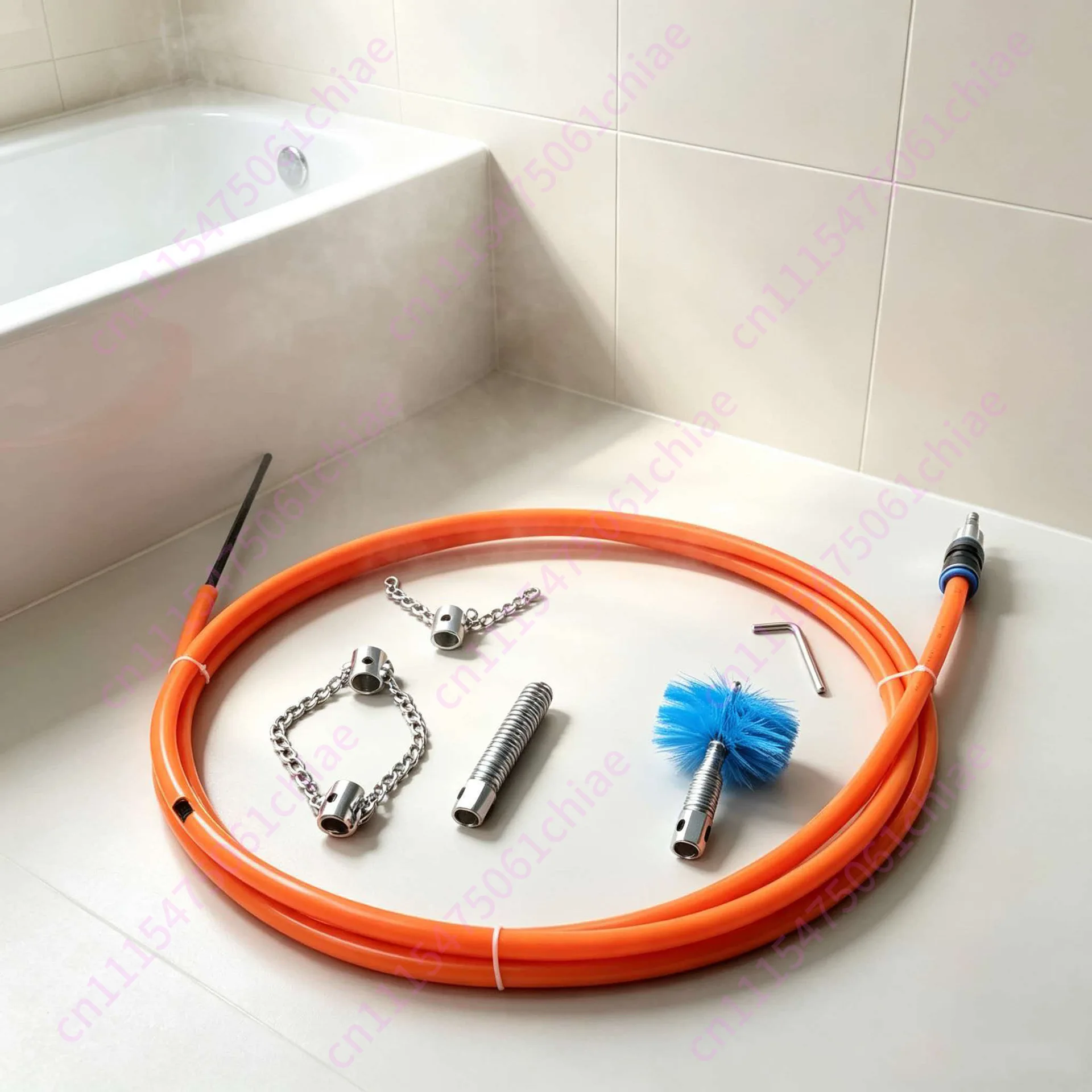 For Home Plumbing 5meters Hand Crank Auger Effective Toilet Clog Remover Hand Crank Tool Hand-cranked Mechanism