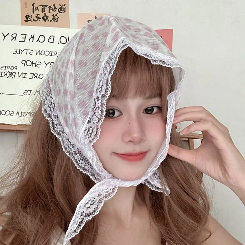 Headband Hair Scarf Bohemia Bandana Soft Wrap Pastoral Style Triangle Hair Band Strap Flower Pattern Adjustable image 4