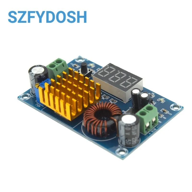 XH-M411 DC 3V-35V To DC 5V-45V Boost Module Digital Voltmeter DC-DC Step Up Module Boost Converter Board 5A Power Adjustable