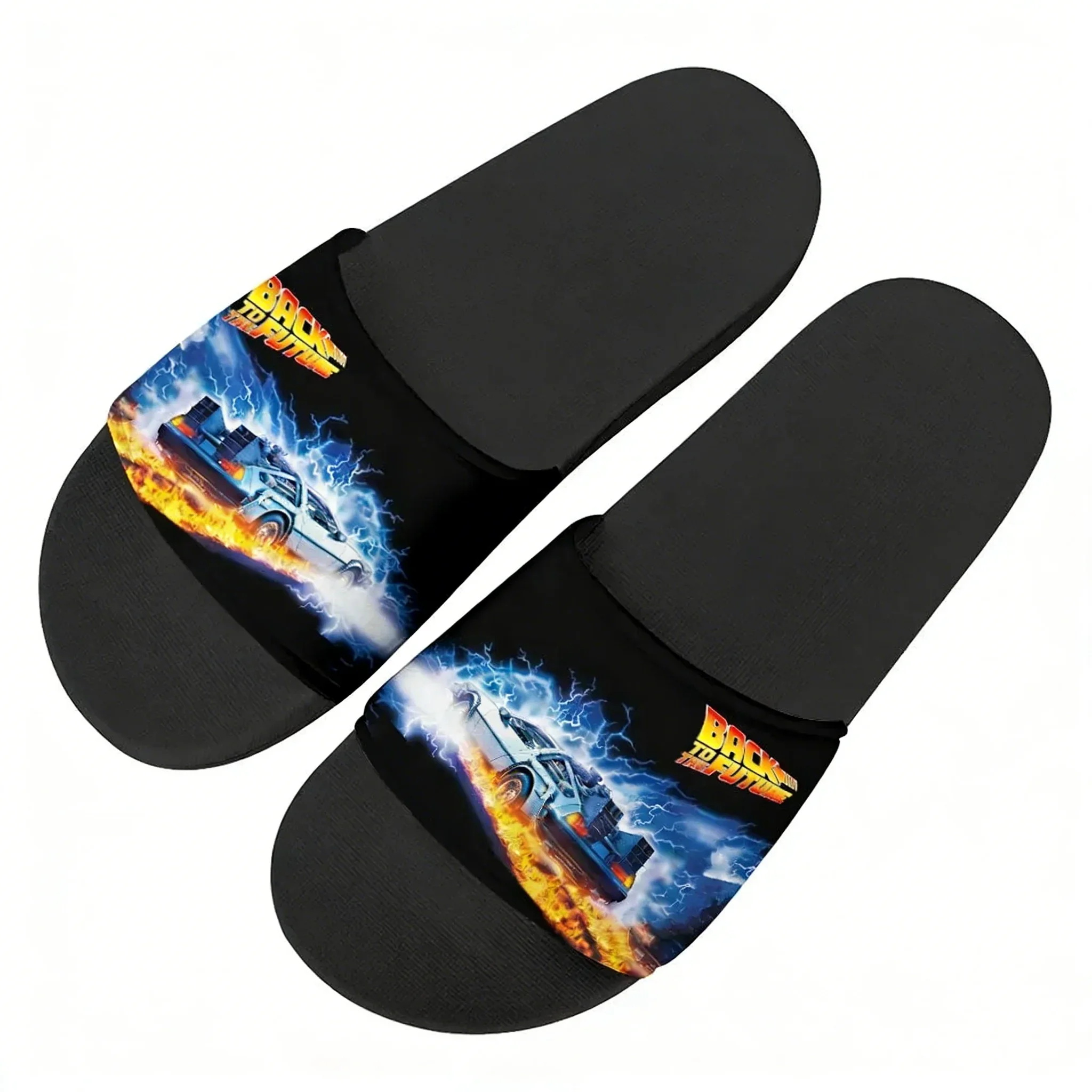

Back to The Futures Science Fiction Movies Slippers Mens Womens Home Water Shoes Customized slippers