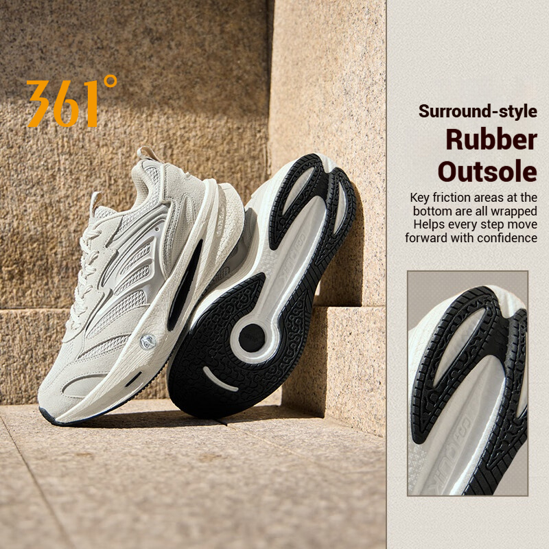  361 Degrees SPIRE LIFE Men Casual Shoe Retro Soft Versatile Leisure Durable Grippy Cushion Breathable Male Sneakers 672546763 