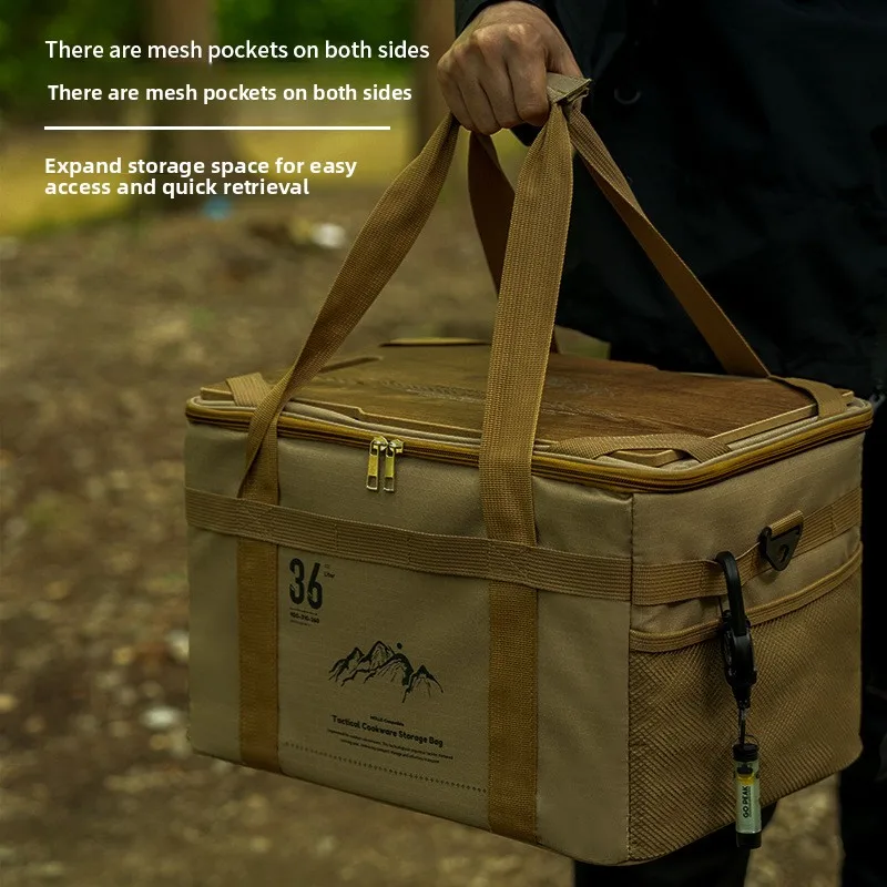 

Новая многофункциональная сумка для хранения палатки для кемпинга на открытом воздухе с настольной доской, портативная ручная сумка для хранения