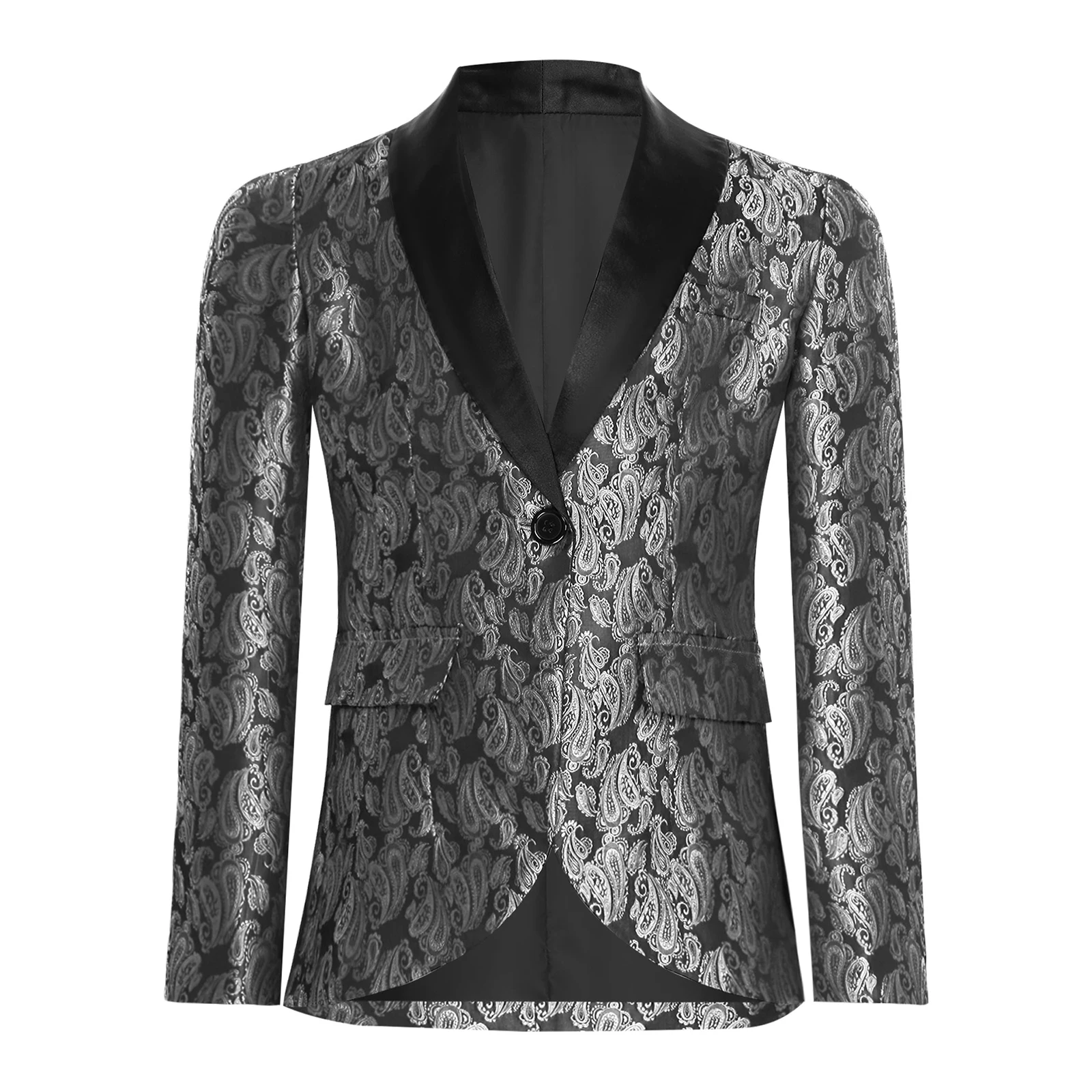 Ragazzi Jacquard Blazer Cappotto da smoking Abiti con risvolto Jakcet Uniformi scolastiche Abito formale Blazer Signori Bambino Festa di nozze Outfit