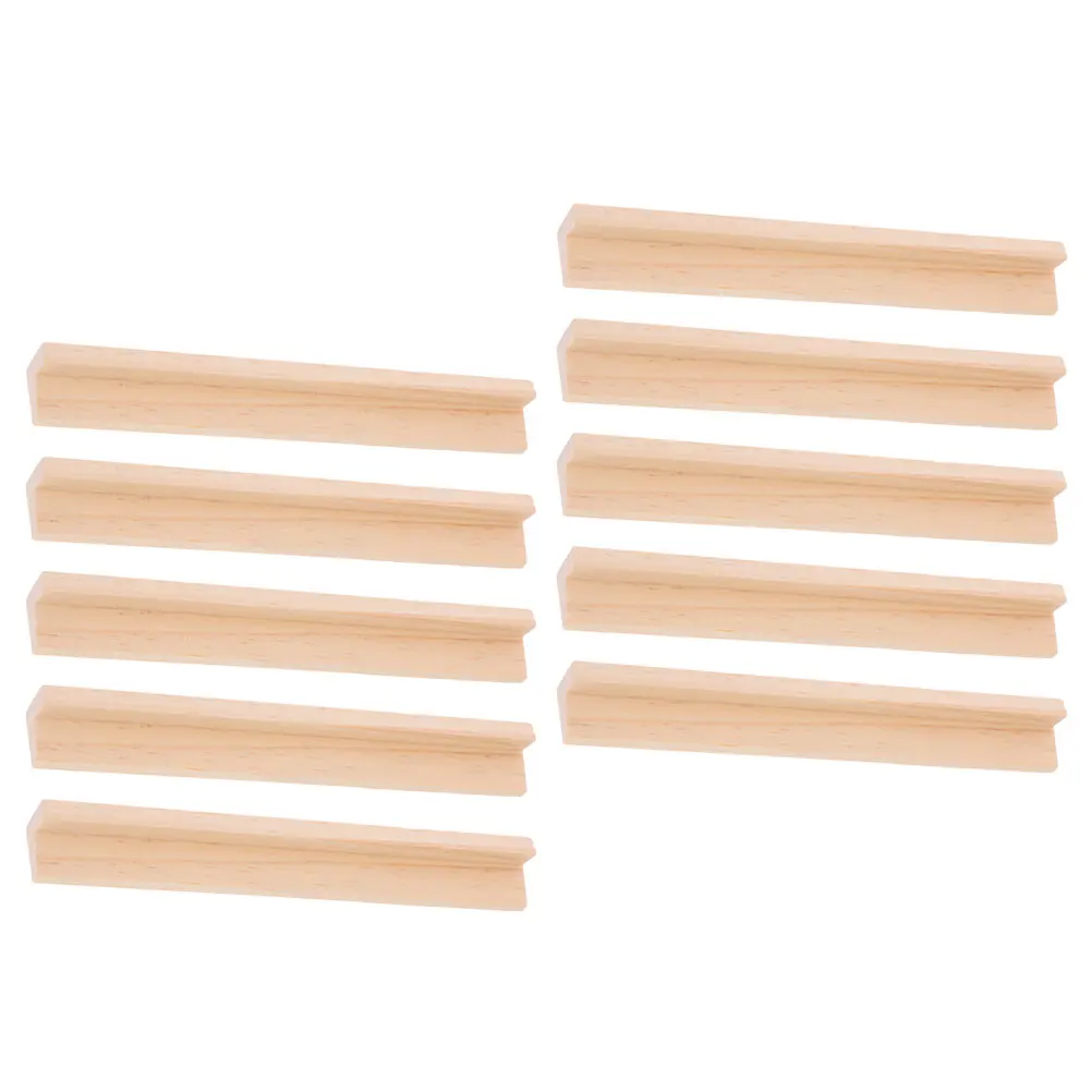 10 stuks houten alfabet displaystandaard gladde rand multifunctionele domino houder voor spelkaarten ambachtelijke decoratie desktop organizer