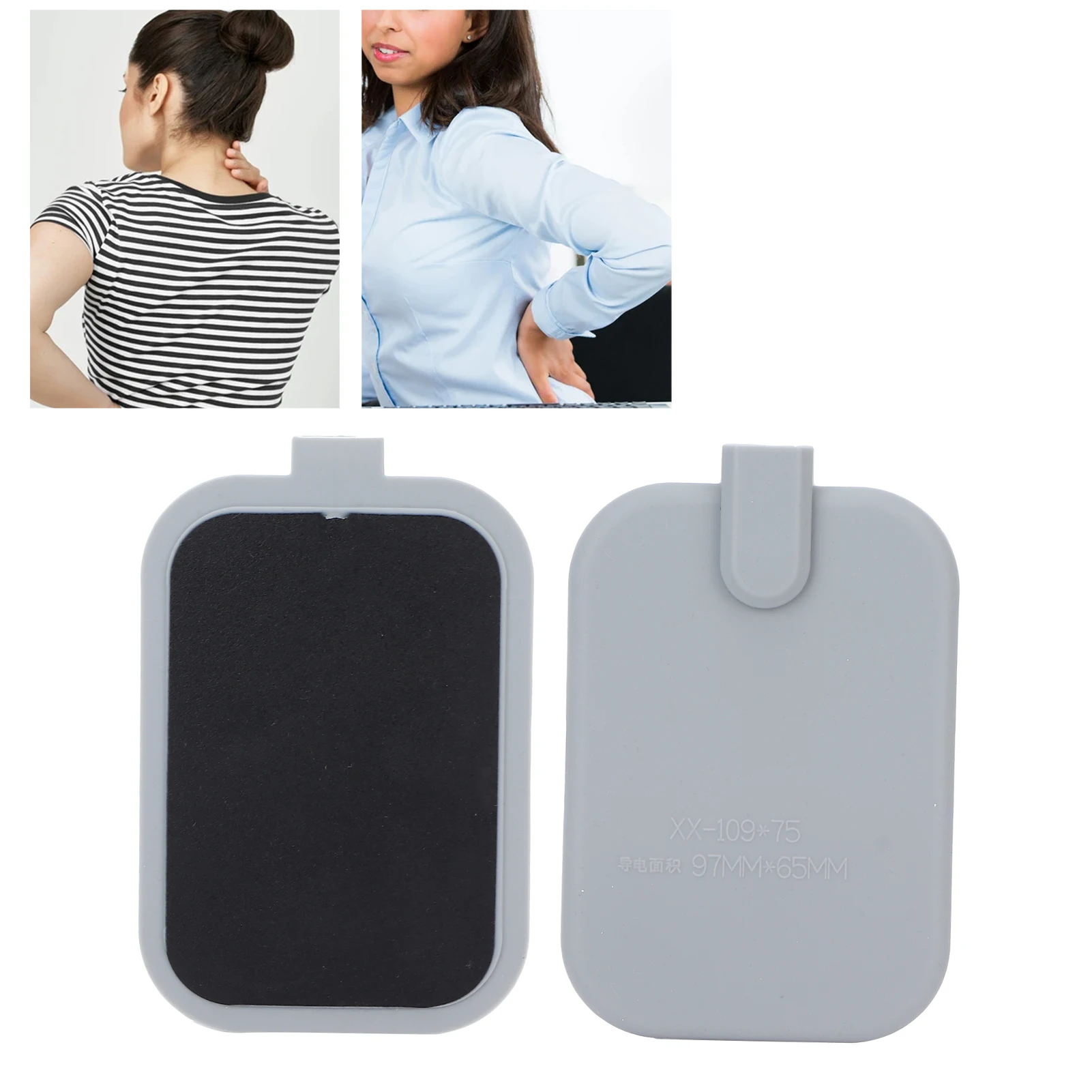 2pcs Heating Massage Therapy Silicone Pad DDS Bioelectric Massager Accessories for Home Physiotherapy Center