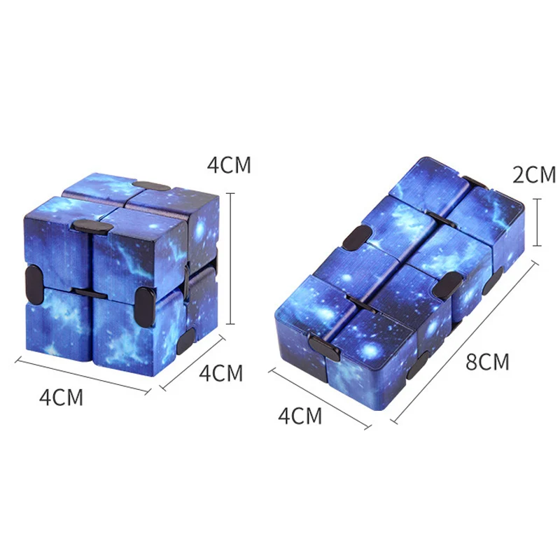 Cubo infinito flip tdah ansiedade brinquedo dedo jogo quebra-cabeça antiestresse mágico dedo fidget autismo mão presente para crianças