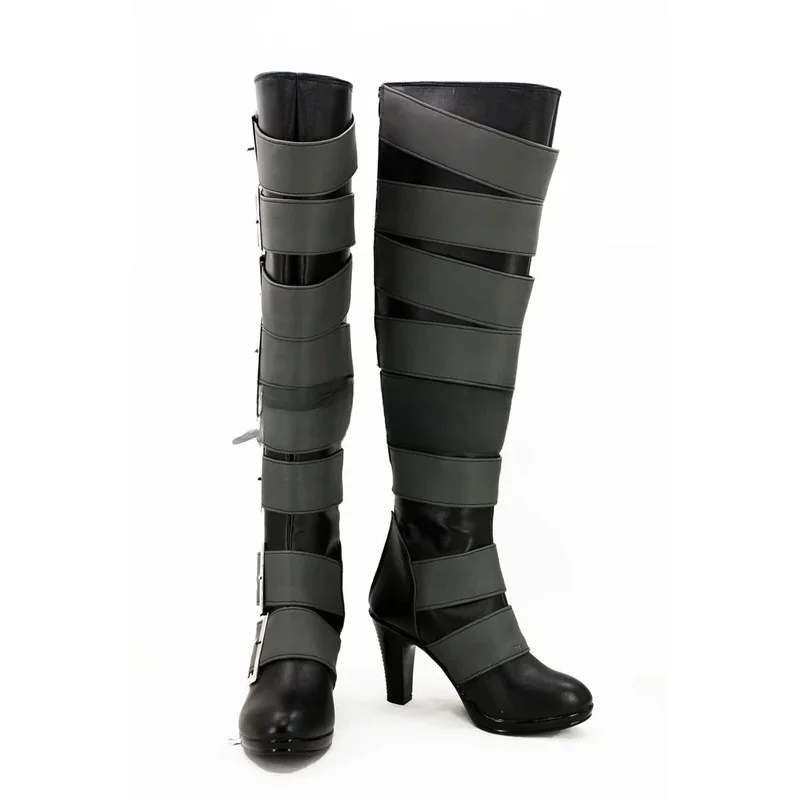 

Anime Black Butler Under Taker Cosplay Shoes Boots Halloween Costume Accessories Props