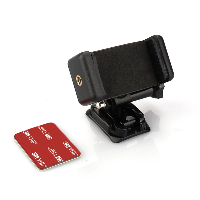 Helmet Motorcycle Riding Mobile Phone Shooting Stand Clip Universal Moblie Phone Bracket Screw Tripod Monopod Stand SLR Camera