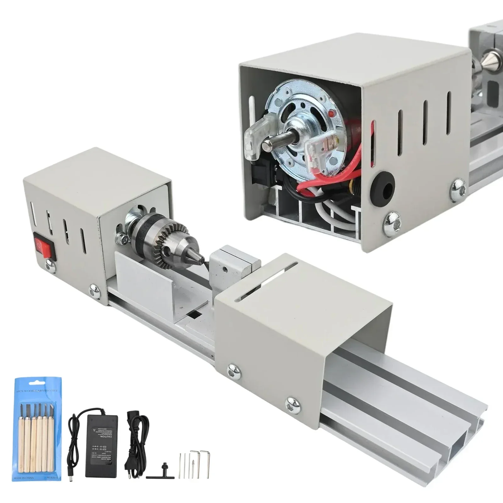 Tool Milling Lathe 0.6-6MM Mini Wood Lathe Precision Drilling Machine Corrosion-resistant Metal For Woodturning