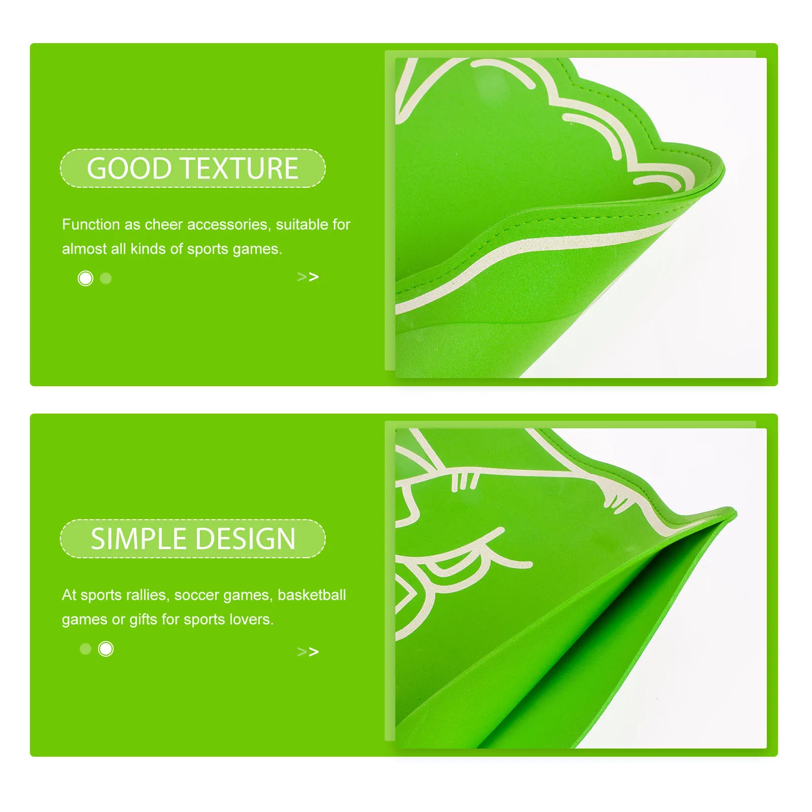 

Набор из 3 пенных шумелок для болельщиков на футбольные, баскетбольные матчи, фестивали, торжества, спортивные мероприятия, вечеринки